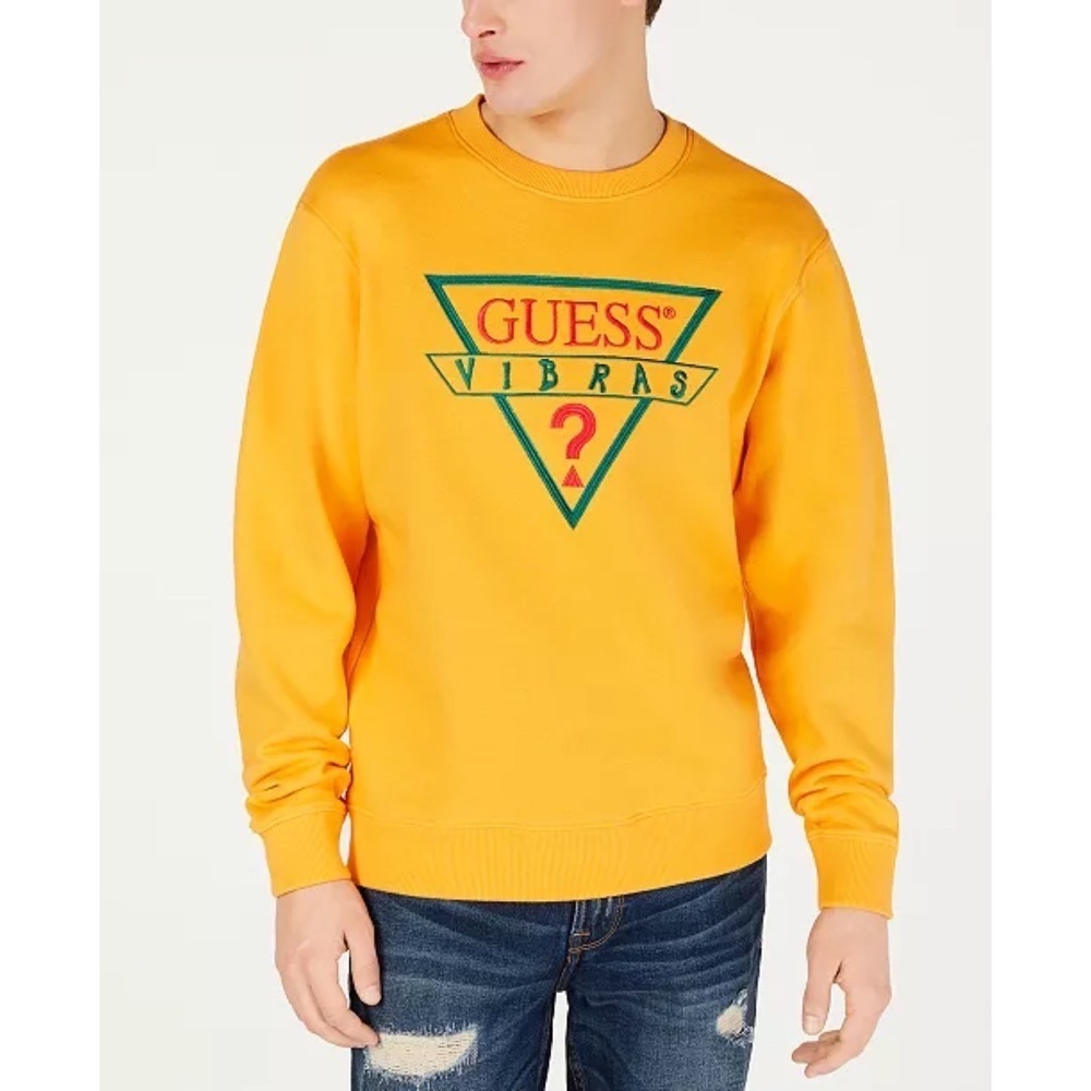 New GUESS J Balvin X Men's Logo Sweatshirt SZ XXL